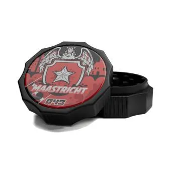 City Grinder Maastricht 55mm, zwarte 2-delige grinder met magneetsluiting