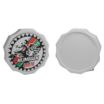 City Grinder Tilburg 55mm, blauwe 2-delige grinder met magneetsluiting