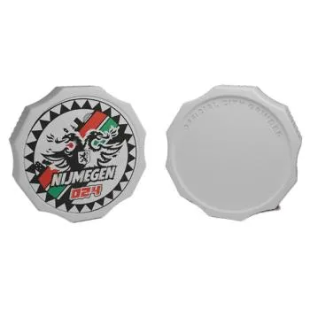 City Grinder Nijmegen 55mm, witte 2-delige grinder met magneetsluiting