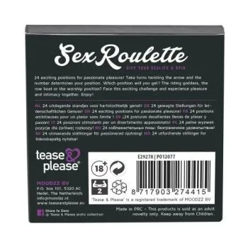 Tease & Please Sex Roulette Kama Sutra, doosje met draairad en 24 erotische houdingen
