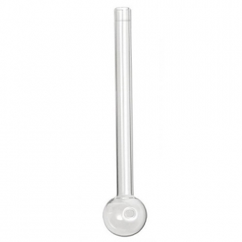 Pijp glas base 15 cm - Glazen basepijp