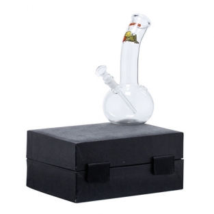 CannaHeroes glass bong in box | 23 cm