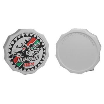City Grinder Nijmegen 55mm, witte 2-delige grinder met magneetsluiting