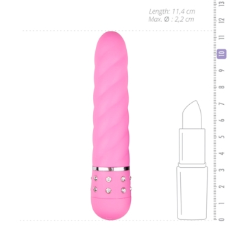 Mini Vibrator Twisted - Pink
