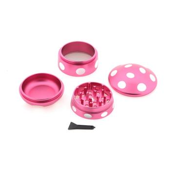Mushroom Grinder Aluminium 63mm Pink