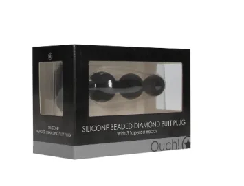 Silicone Beaded Diamond Butt Plug kopen | Dutch-smart.nl
