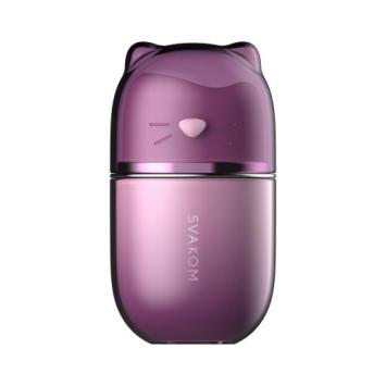 SVAKOM Klitty clitorisstimulator in dusty lavender, compact ontwerp met kattenoortjes van liquid silicone
