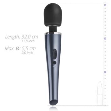 Black lightning wand vibrator zwart - Teazers