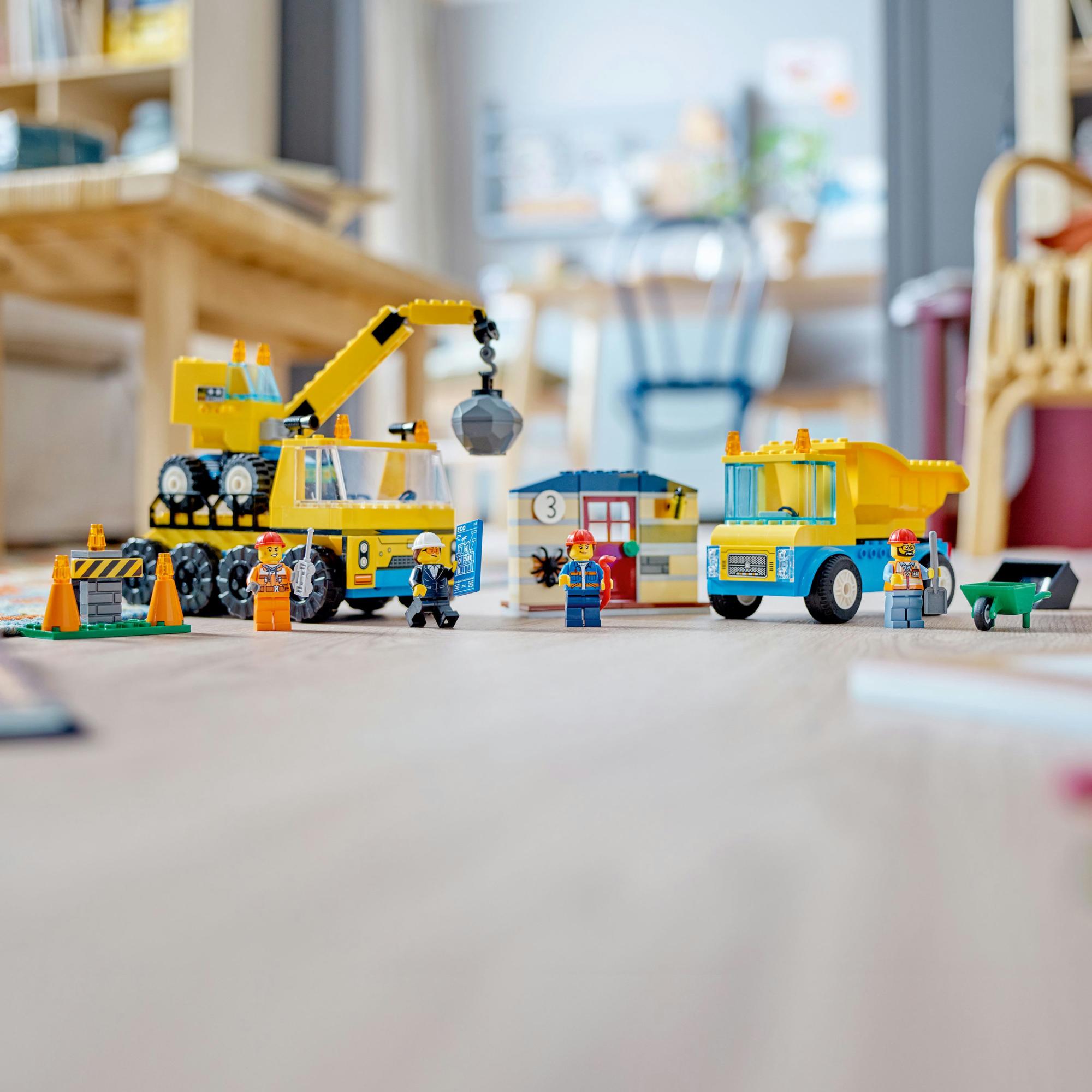 LEGO City 60391 Kiepwagen, Bouwtruck en Sloopkraan