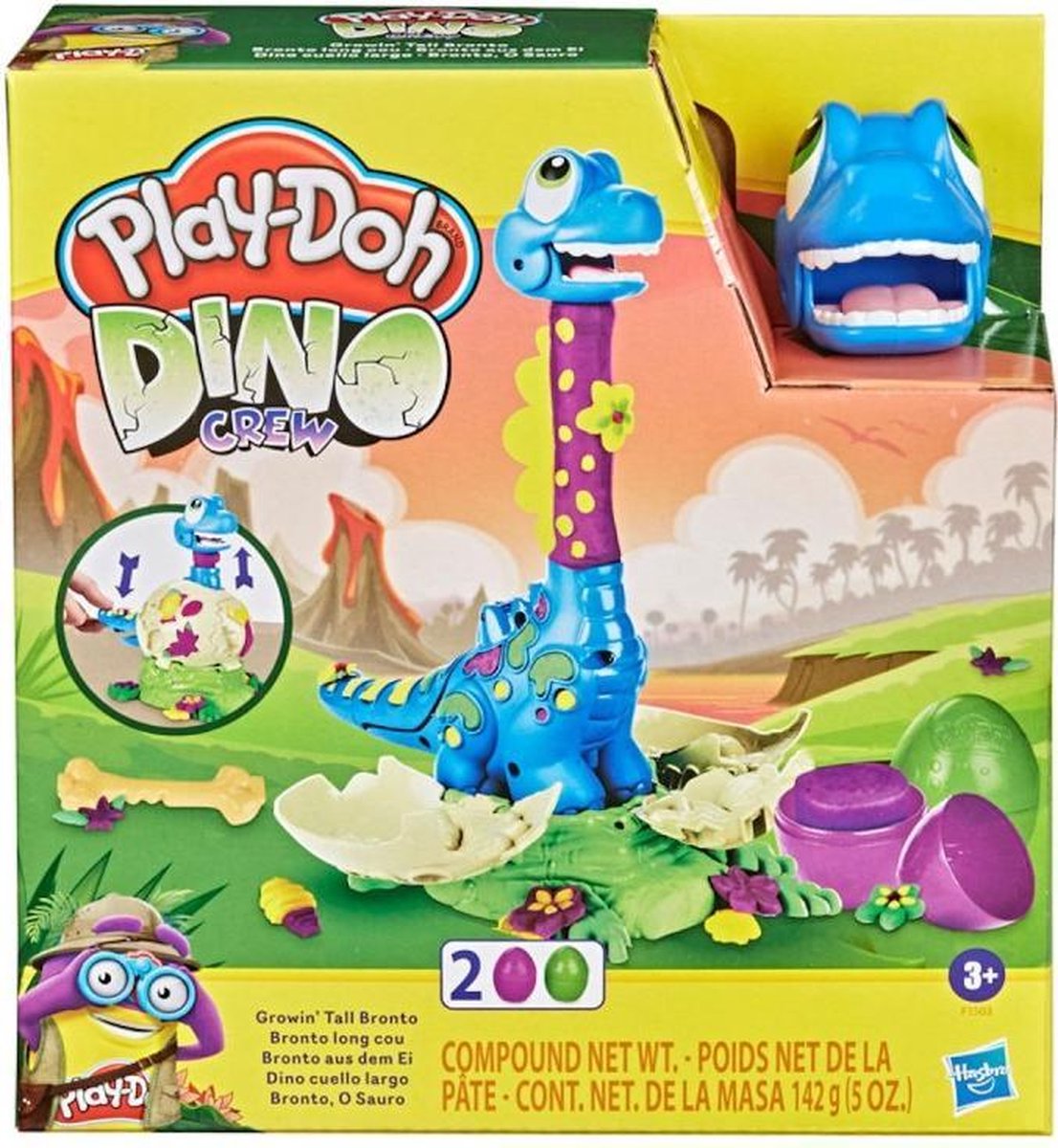 Play-Doh Dino Crew Langnek Bronto Klei