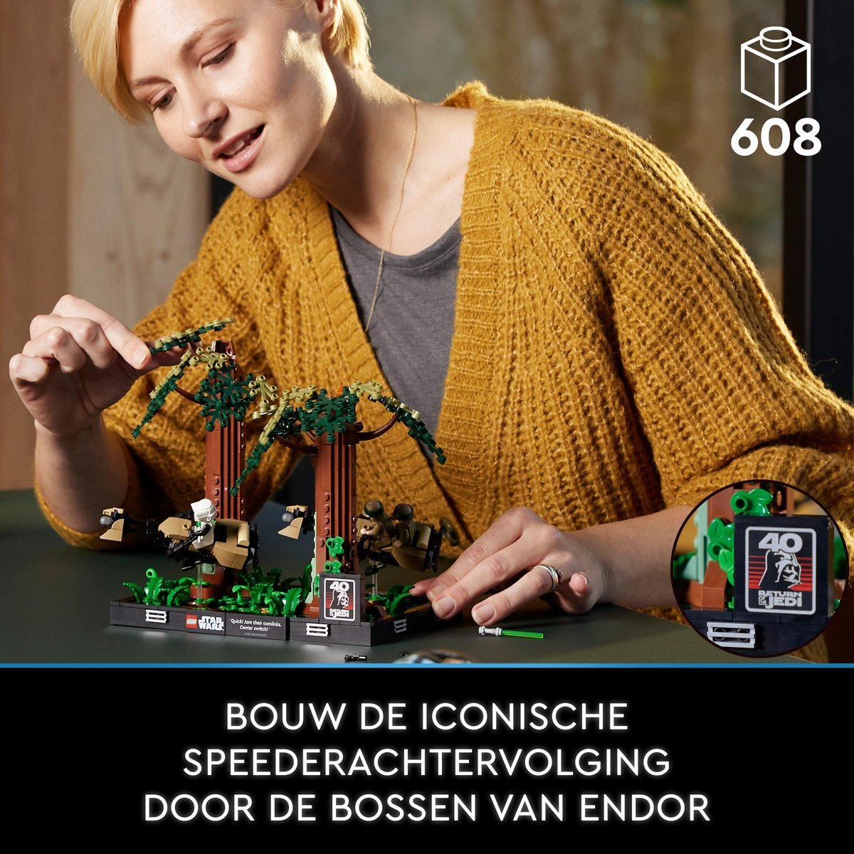 LEGO Star Wars Endor Speederachtervolging Diorama Set - 75353