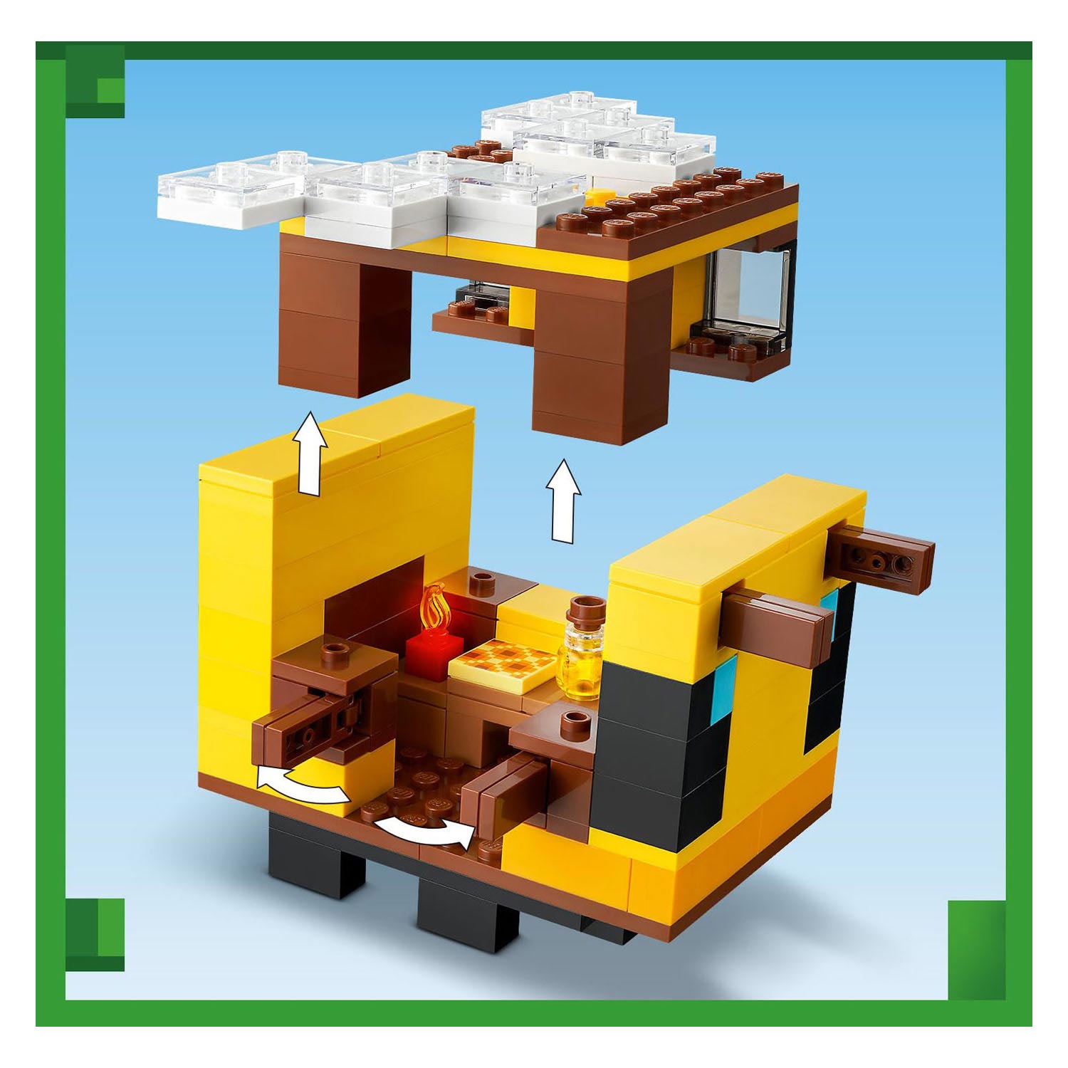 LEGO Minecraft Het Bijenhuisje 21241