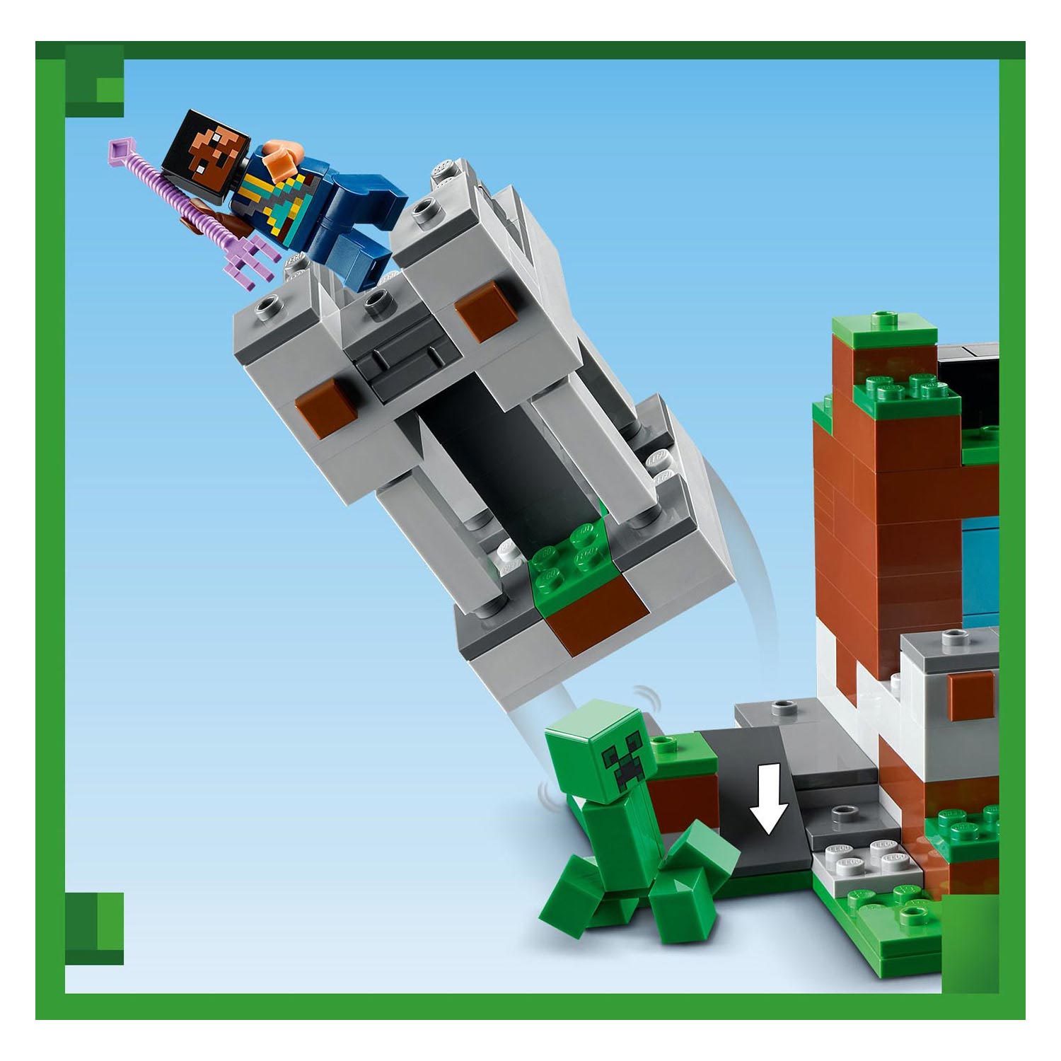 LEGO Minecraft 21244 Uitvalbasis Zwaard
