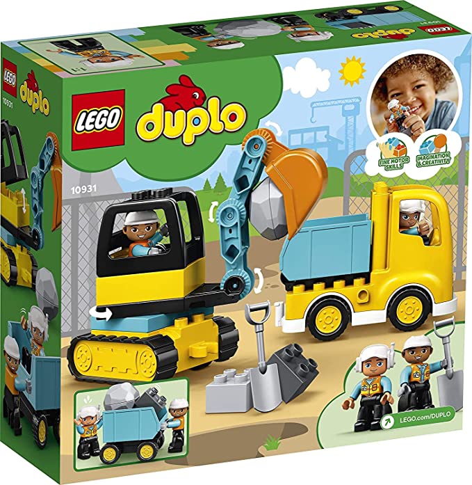 Lego Duplo Set: 10931 graafmachine en laders + 10930 wiellader