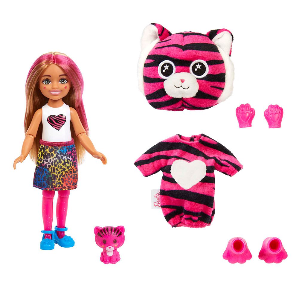 Barbie Chelsea Cutie Reveal Vrienden Van De Jungle Tijger-serie