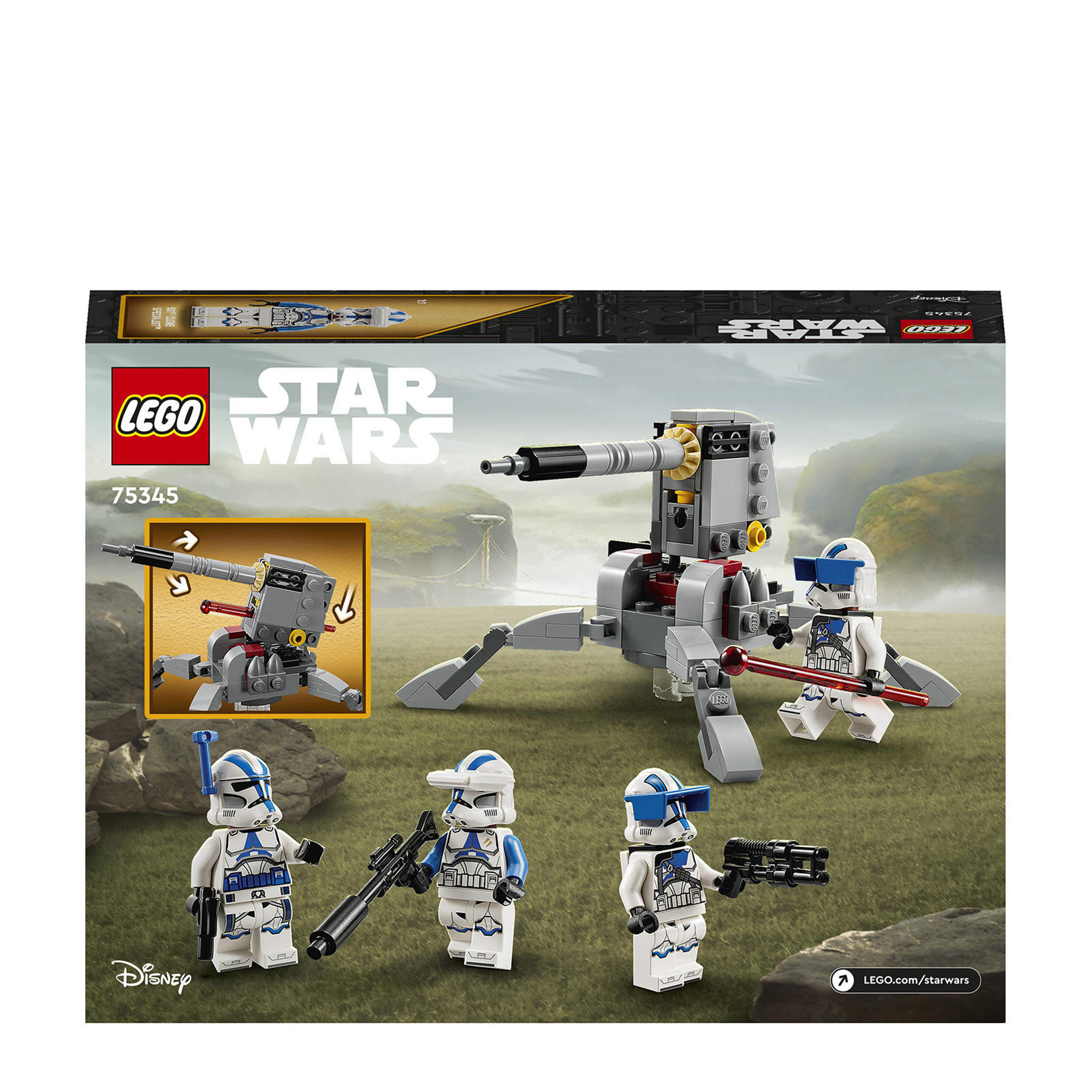 LEGO Star Wars  501st Clone Troopers Battle Pack 75345