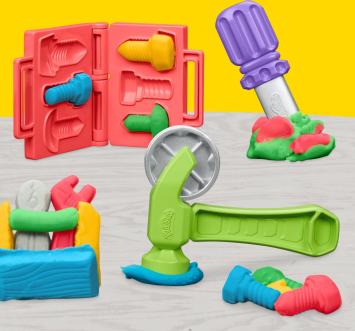 Play-Doh Stempelen en Zagen Speelset 