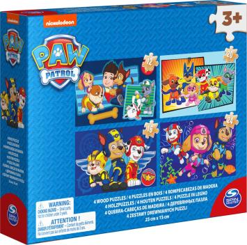 PAW Patrol - 4 houten puzzels