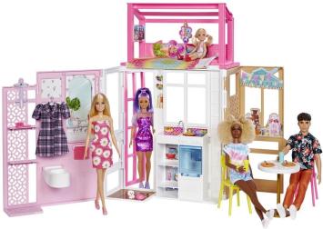 Barbie Vakantiehuis met Modepop Speelset