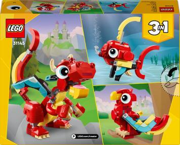 LEGO Creator 3in1 Rode draak - 31145