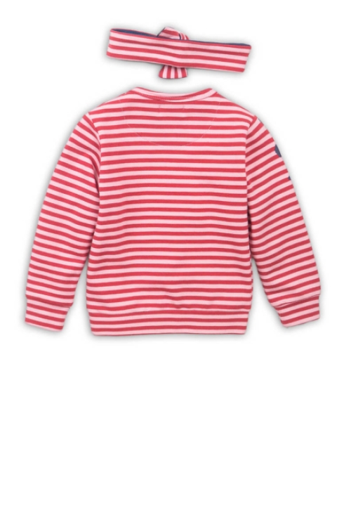 Dirkje   gestreepte sweater rood/roze
