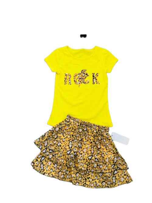 Tweedelige set rokje & shirt
