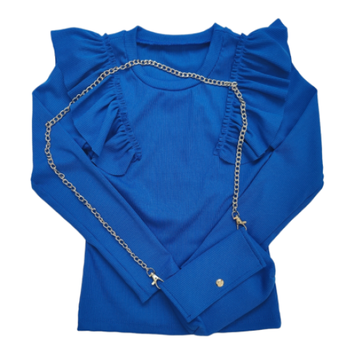 Driedelige set broek-shirt-tasje