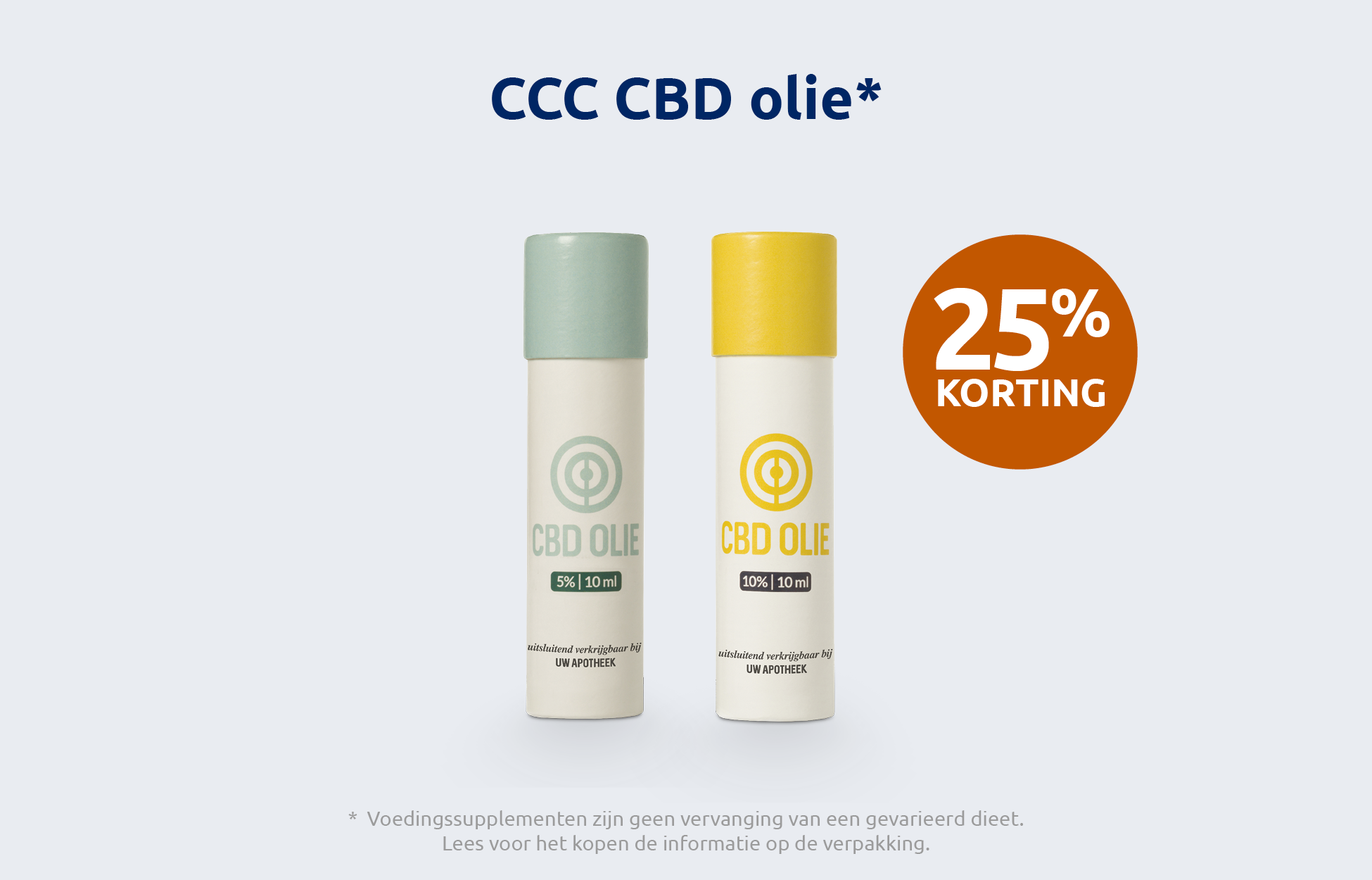 Afbeelding met aanbieding voor CBD