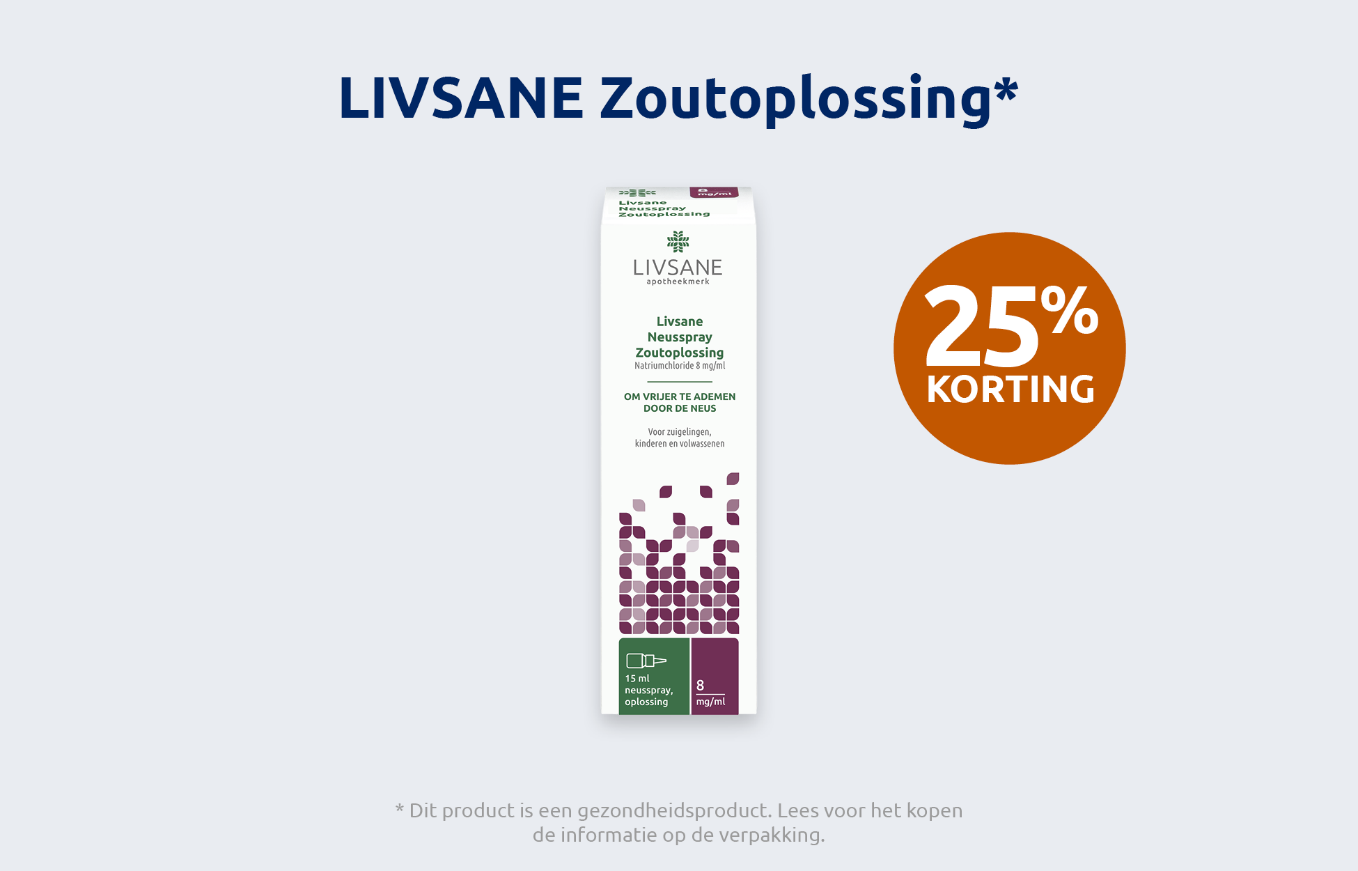 Afbeelding met aanbieding voor LIVSANE Zoutoplossing