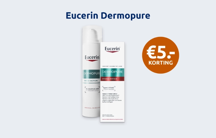 Afbeelding met aanbieding voor Eucerin Dermopure met 5 euro korting
