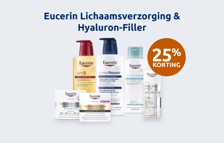Afbeelding met aanbieding voor Eucerin Lichaamsverzorging en Hyaluron-Filler met 25% korting