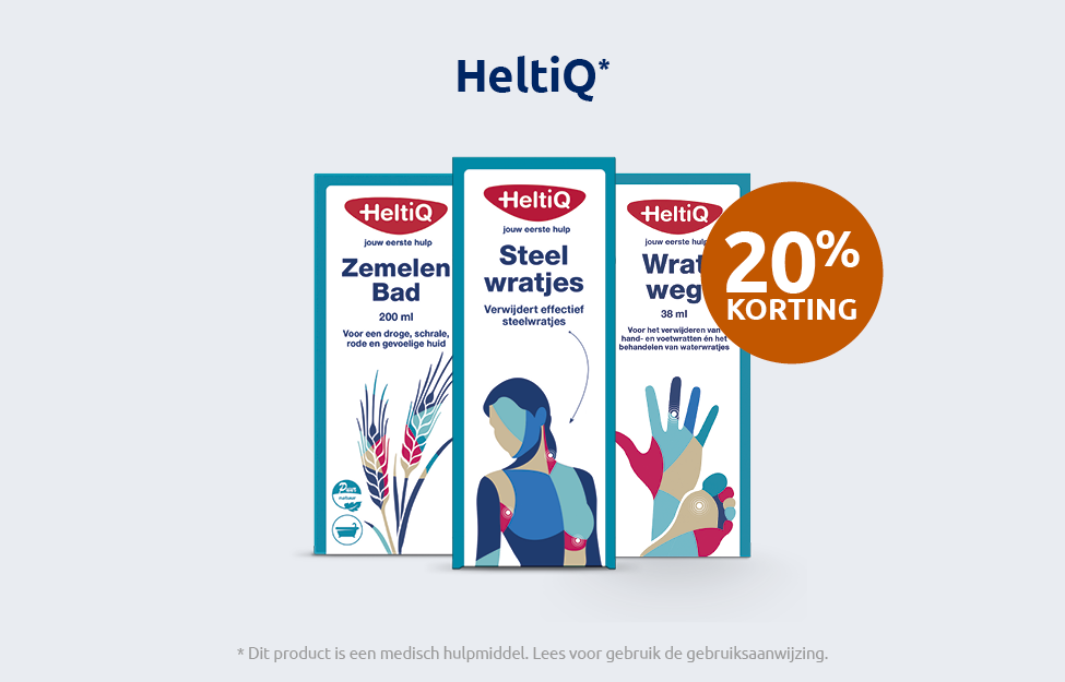 Afbeelding met aanbieding voor HeltiQ wondverzorging