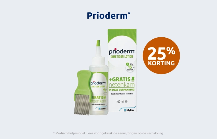 Afbeelding met aanbieding voor Prioderm met 25% korting
