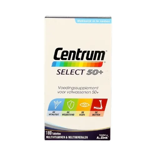 Centrum Select 50+ Multivitamines Tabletten 180 stuks bestellen bij ...