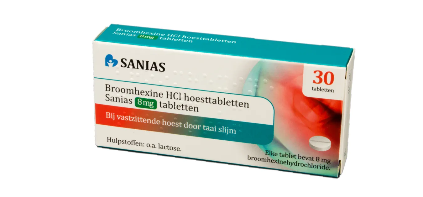 Sanias Broomhexine Hcl Hoesttablet 8 mg 30 stuks bestellen bij BENU Shop