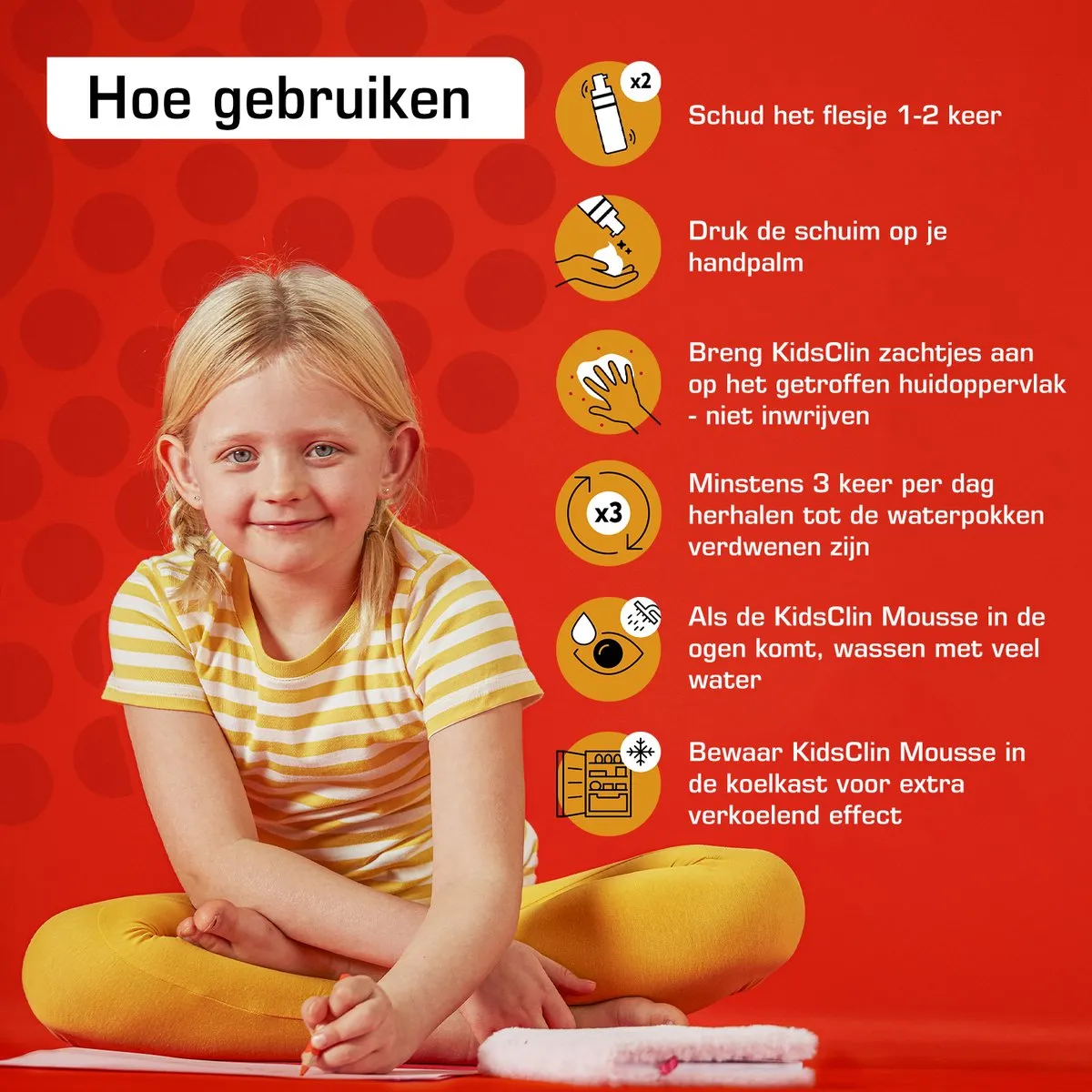 Kidsclin Waterpokken Mousse bestellen bij BENU Shop