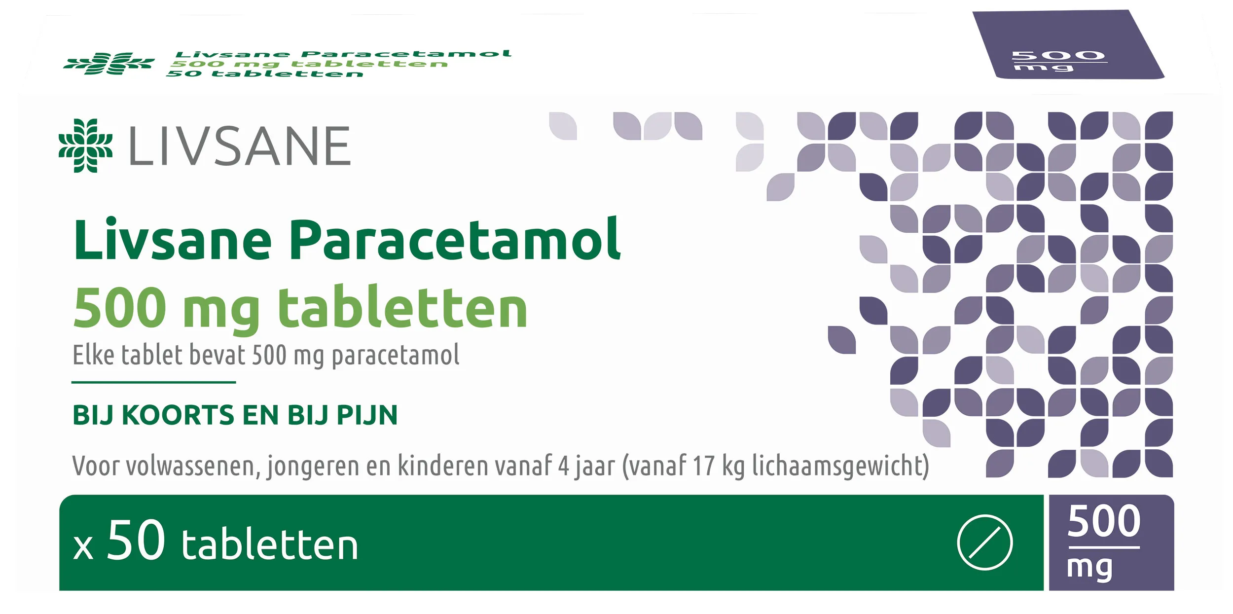 Livsane Paracetamol 500 mg Tabletten 50 stuks bestellen bij BENU Shop