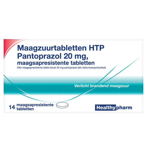 Maagzuurtablet Pantoprazol HTP Tablet Msr 20mg 14 stuks