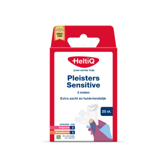 HeltiQ Pleisters Sensitive 3 maten 25 stuks
