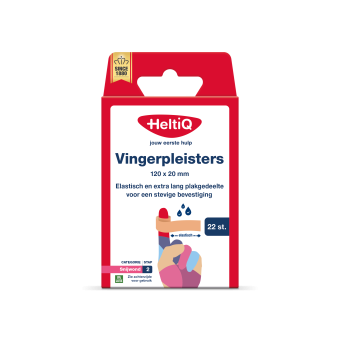 HeltiQ Vingerpleisters 120x20 mm 22 stuks