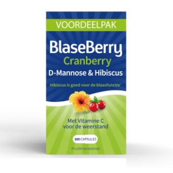 BlaseBerry Cranberry & D-mannose Vitamine C Capsules 100 stuks