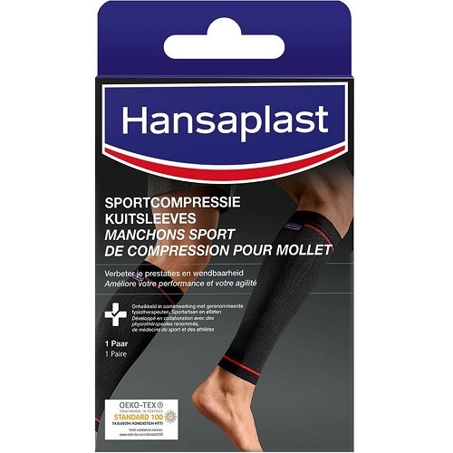 Hansaplast Sportcompressie Kuitsleeves 1 paar