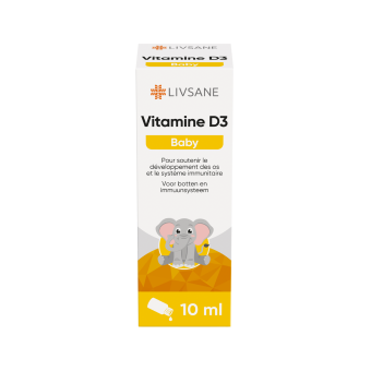 LIVSANE Vitamine D3 Druppels Baby Suikervrij 10ml