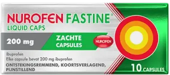 Nurofen Fa stuksine Liquid Capsule 200mg 10 stuks