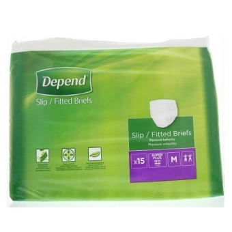 Depend Slip Super Plus Medium 15 Stuks