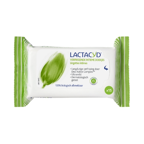 Lactacyd Verfrissende Intieme Doekjes 15 stuks