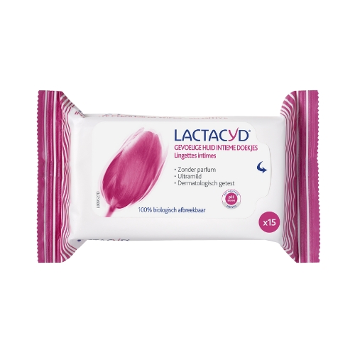 Lactacyd Gevoelige Huid Intieme Doekjes 15 stuks