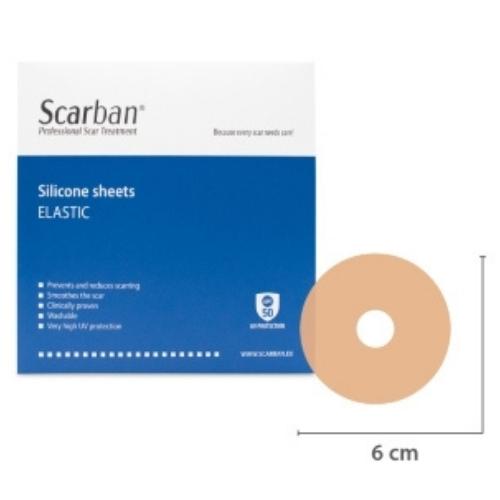 Scarban® Elastic siliconenpleister voor littekens Tepel