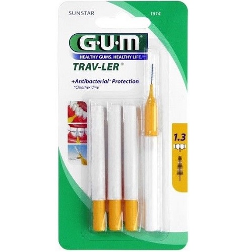 Gum Trav-Ler 1.3mm Geel Ragers 4 stuks