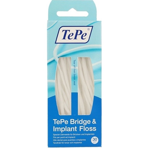 Tepe Bridge & Implant Flosdraden 30 stuks